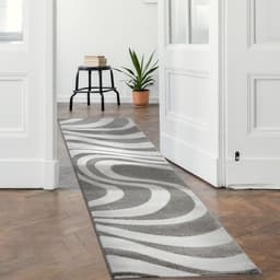 Alfombra de Pasillo Gris 70 x 230 cm Moderna