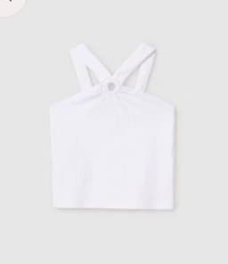 Camiseta tirantes arandela chicas Blanco 12 ANOS