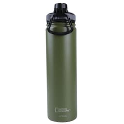 Botella Metalica Termica Boca Angosta 750ml Verde Militar