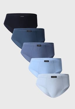 Slip 5 unidades liso Multicolor S