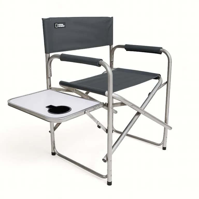 Silla Mesa Plegable Camping Director Adventure Gris Nat Geo