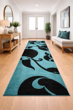 Alfombra de Pasillo Azul  70 x 230 cm Moderna