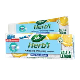 Dabur Herbl Pasta Dental Sal & Limon Avanzada+ Cepillo Dental 150gr