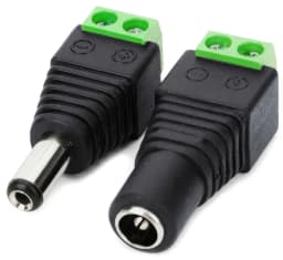 Conector Terminal Poder 5.5x2.1mm Jack Camaras Tiras Led