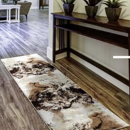 Alfombra de Pasillo Beige 70 x 230 cm Moderna