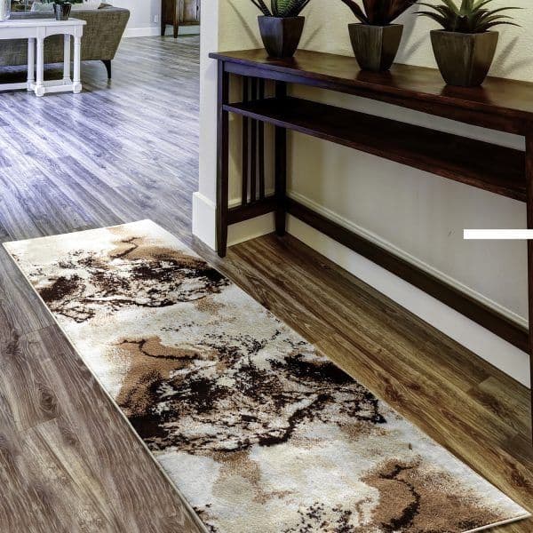 Alfombra de Pasillo Beige 70 x 230 cm Moderna