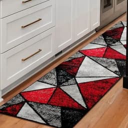 Alfombra de Pasillo Rojo 70 x 230 cm Moderna