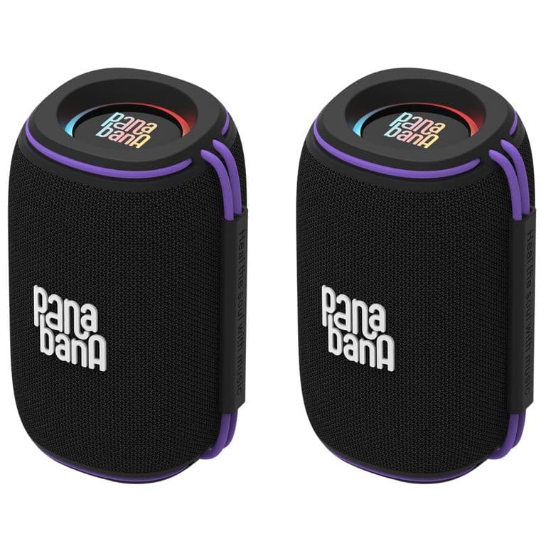 Pack 2x - Parlantes Bluetooth Panabana Flow 10w Negro