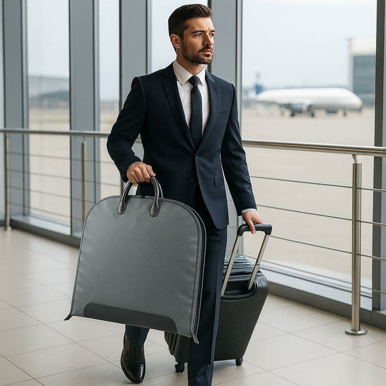 Bolsa Portatraje Oxford Impermeable Plegable 100x60 Cm Gris TALLA UNICA