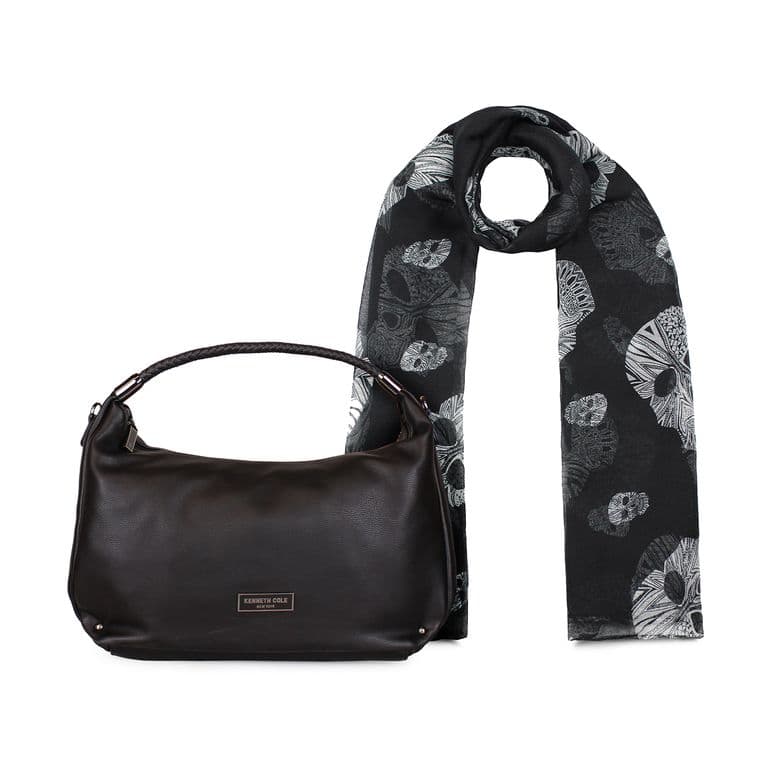 Pack Cartera Minime + Panuelo Omani negro Negro TALLA UNICA
