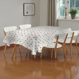 Mantel De Hule Plastico Mesa Rectangular Rombos 240cm