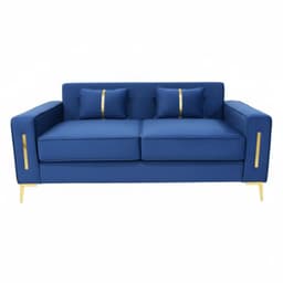 SOFA PARIS TRES CUERPOS AZUL FELPA Azul marino