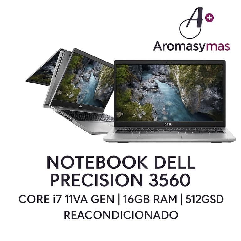 Notebook Precision 3560 - Core i7 11va Gen - 16Gb Ram - 512Gb Ssd Reacondicionado.