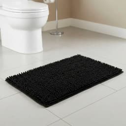 Alfombra Para Bano Negra 45x70 Cm