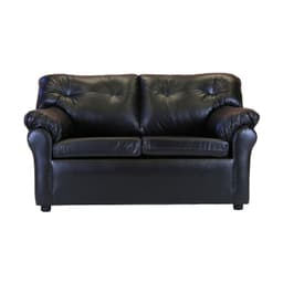 Sofa Mateo 2 Cuerpos - Cuero Sintetico Pu / Negro