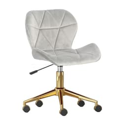 Silla Oficina Escritorio Rubik - Giratoria- Ergonomica - Felpa Gris Gris claro