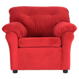 Sofa Mateo 1 Cuerpo - Tela Felpa / Rojo