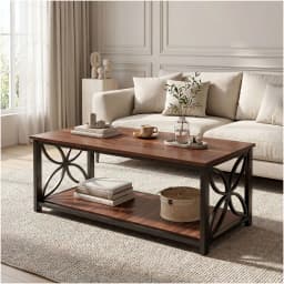 Mesa De Centro Minimalista Con Cubierta De Melamina 15 Mm