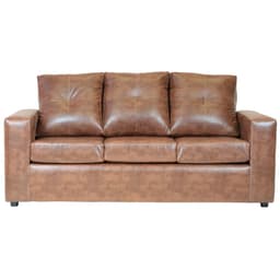 Sofa Emanuel 3 Cuerpos - Cuero Sintetico Pu / Caramelo
