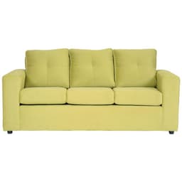 Sofa Emanuel 3 Cuerpos - Tela Felpa / Verde oliva