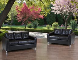 Living Asiria 32  - Cuero Sintetico Pu / Negro