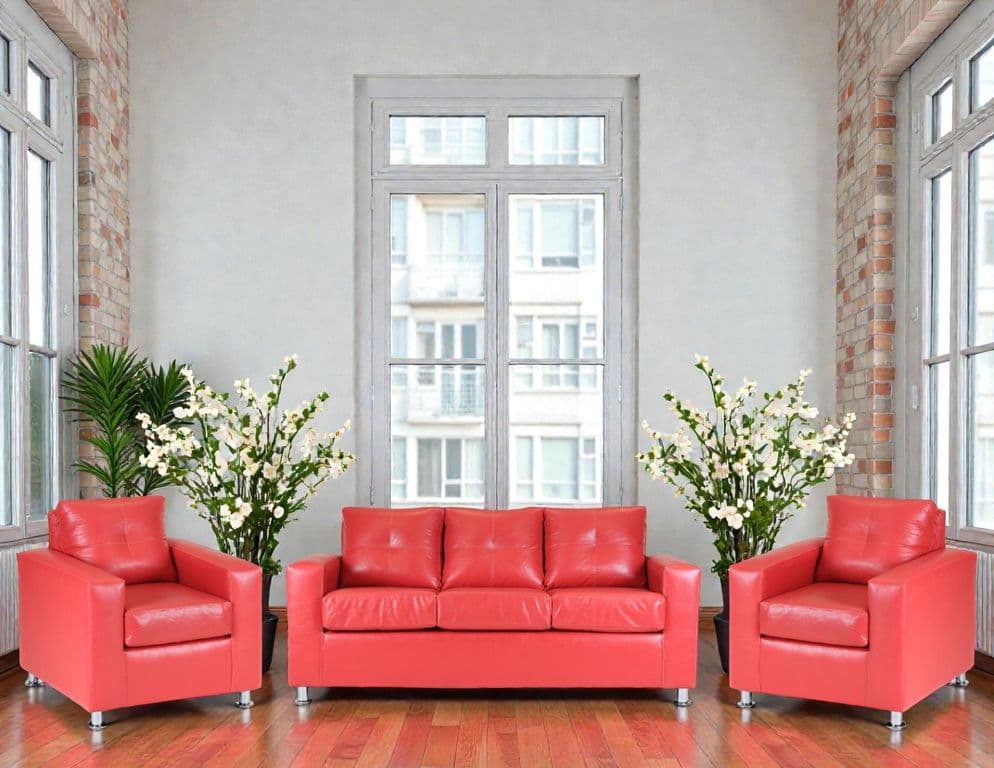 Living Asiria 311  - Cuero Sintetico Pu/ Rojo