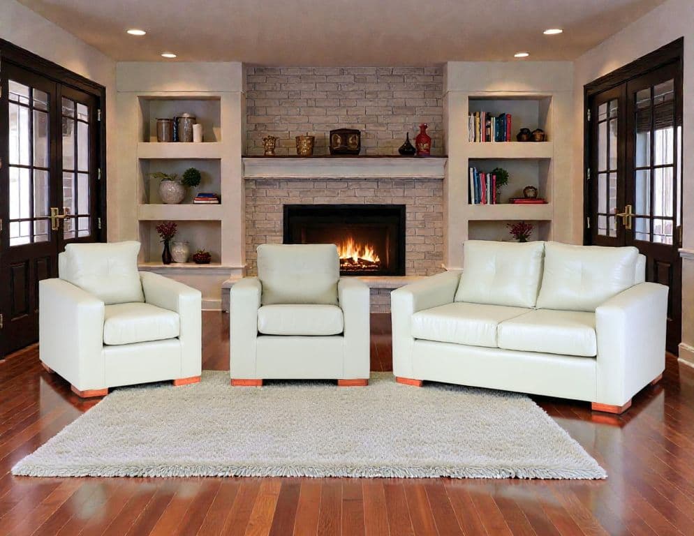 Sofa Israel 211 - Cuero Sintetico Pu / Beige