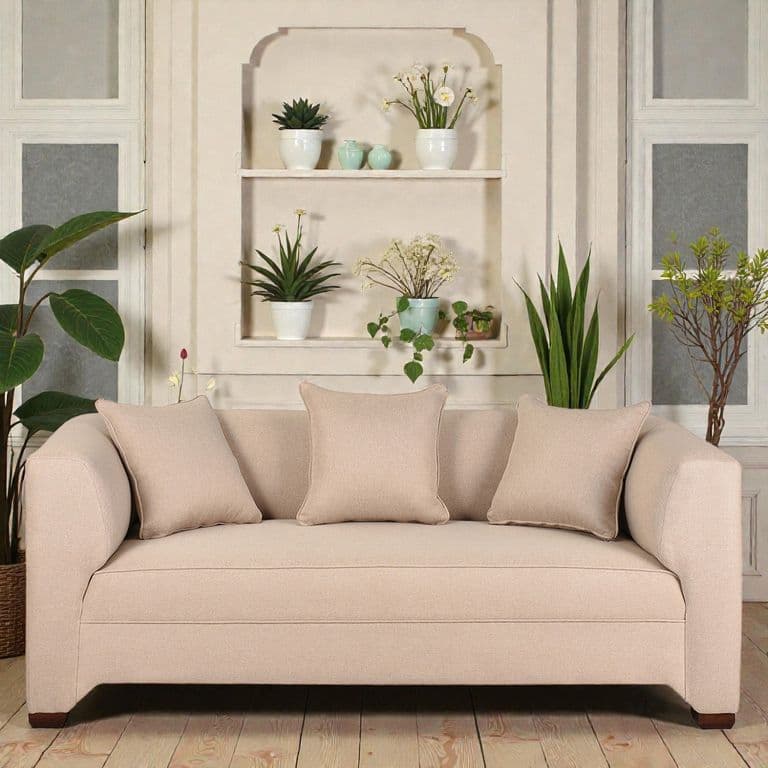 Sofa Efrain 3 Cuerpos - Tela / Beige