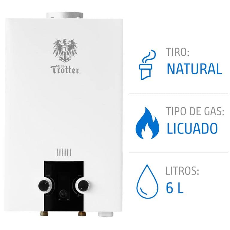 Calefont 6 Litros Tiro Natural Gas Licuado N24