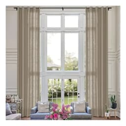 Cortina Visillo 1 Pano Cortina 8 Anillos Deco 140x230cm - Beige