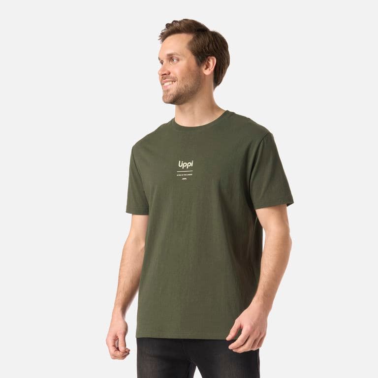 Polera Hombre Adventure Page T-Shirt Verde Musgo Verde Musgo S