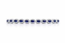 Pulsera Angelic Plata 925 18 a 21cm Azul 18