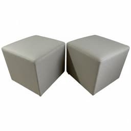 PUFF GRIS LINO Gris cemento
