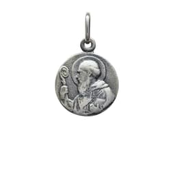 Colgante San Benito 16mm Plata Envejecida 925 Plateado ...