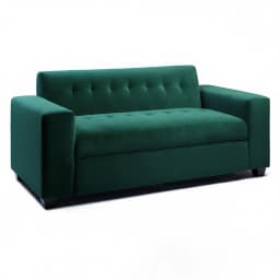 SOFA TRES CUERPOS VERDE FELPA