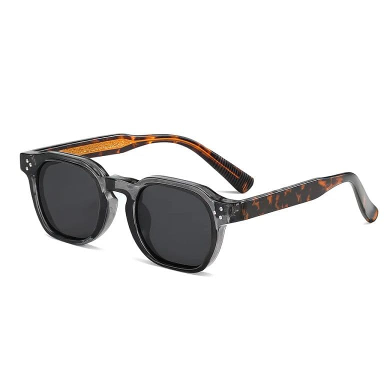Lentes de Sol Polarizados Cuadrados Unisex Shauna SH508255 UV400 Negro Animal Print TALLA UNICA