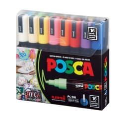 SET MARCADOR ACRILICO 16 COLORES 5M POSCA