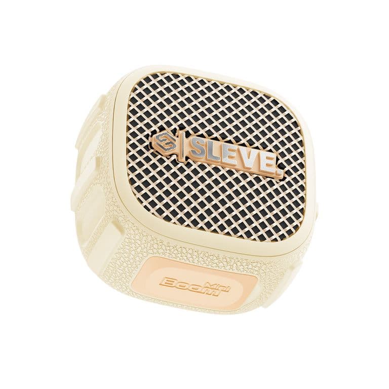 Parlante Bluetooth Boom Mini Portatil IPX5 Gps Auracast Multiconexion App Customax 6h Beige