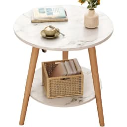 Mesa De Centro Con Diseno Nordico 60x60x52cm