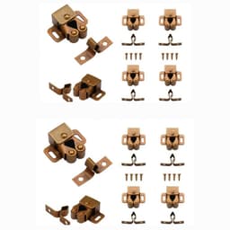 Pack 10 Reten Rodillo Bronceado Para Puerta Mueble