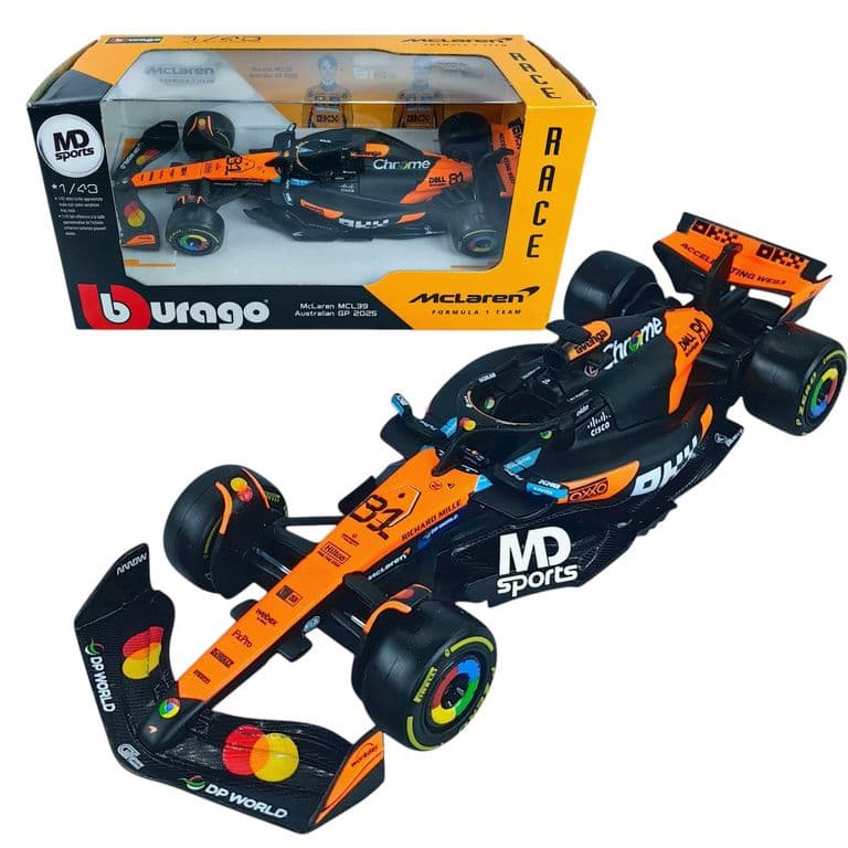 Auto F1 Mclaren MCL39 GP Australia 2025 #81 Oscar Piastri Caja Normal 1:43