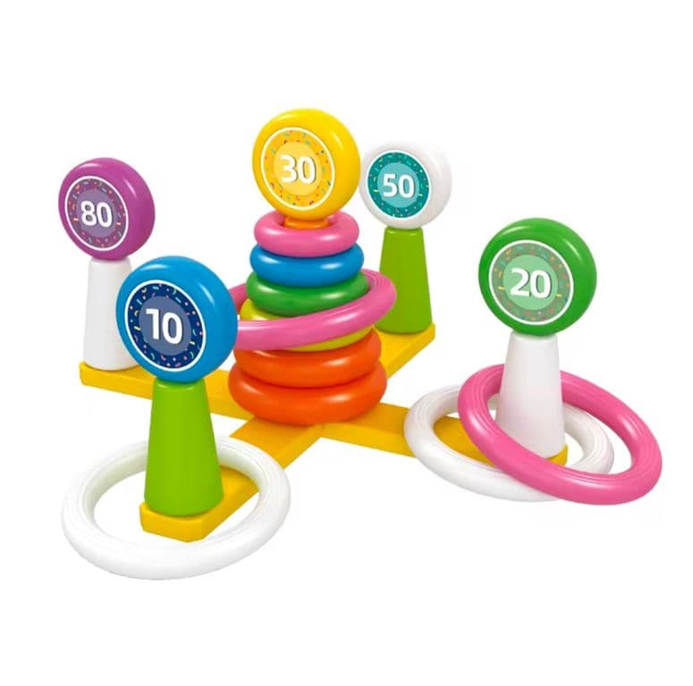Juego De Encaje Aros Y Lanzamientos Para Bebes-ninos