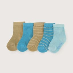 Pack De 5 Calcetines Celeste De Bebe Celeste PREMATURO