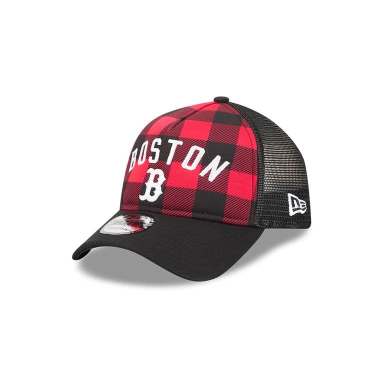 Gorra 9Forty Boston Red Sox Novelty Check Negro Negro TALLA UNICA