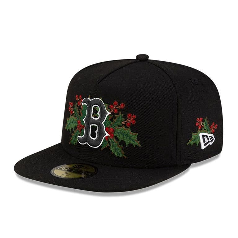 Gorra 59Fifty Boston Red Sox Holly Negro Negro 7