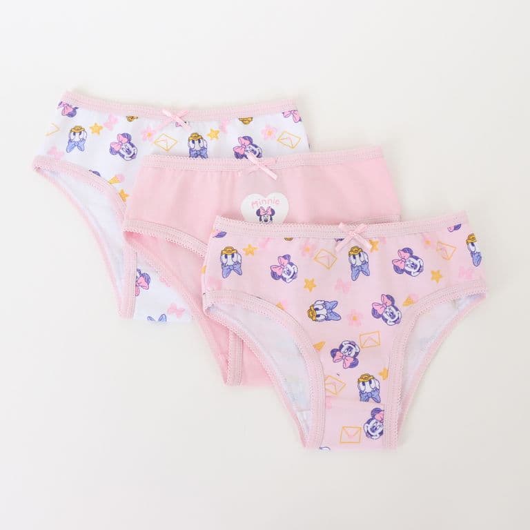 Tripack Calzon Nina Rosado Full Print Minnie & Daisy Rosa 2