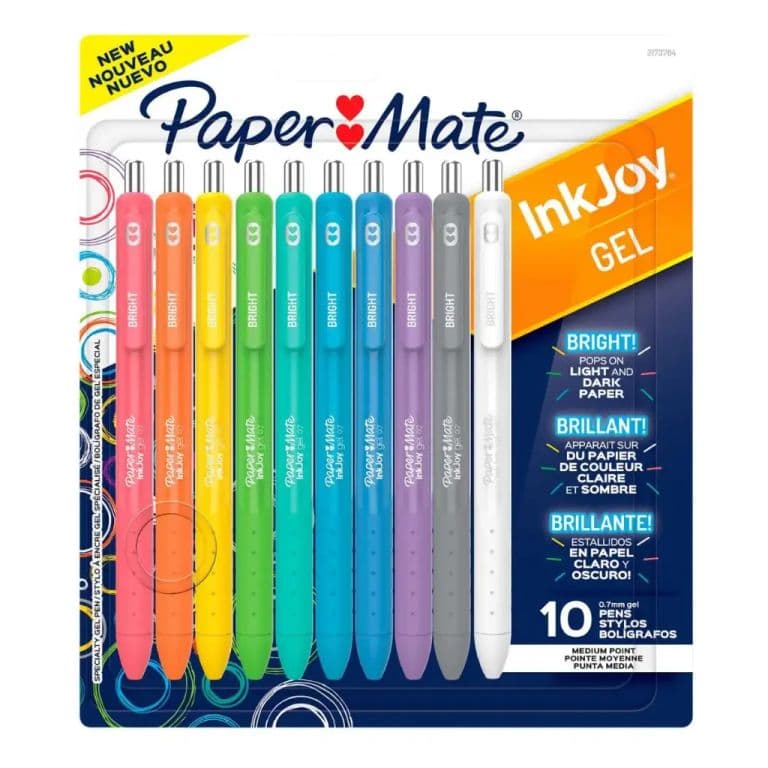 Set 10 Lapices Gel Inkjoy Retractil 0.7mm