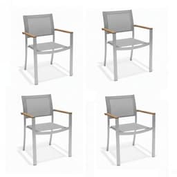Sillas Exterior Tagula Gris Claro x4 Gris claro