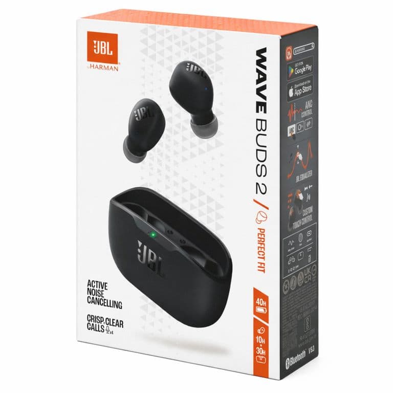 Audifonos Wave Buds 2 TWS ANC Black + 40Hrs Autonomia Negro