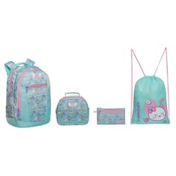 Pack Top Escolar Mujer (x4) Cat Print Menta Menta TALLA UNICA